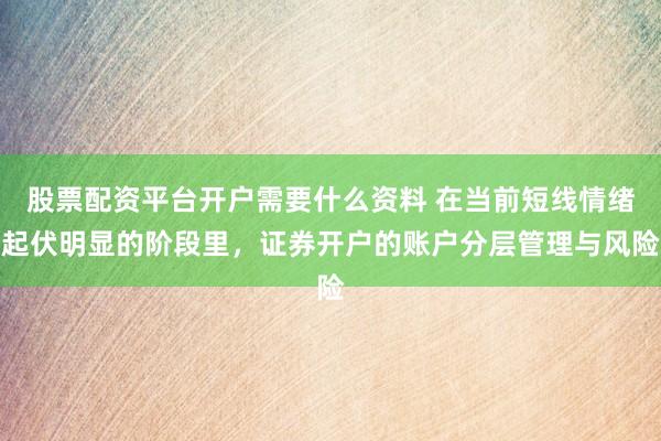 股票配资平台开户需要什么资料 在当前短线情绪起伏明显的阶段里，证券开户的账户分层管理与风险